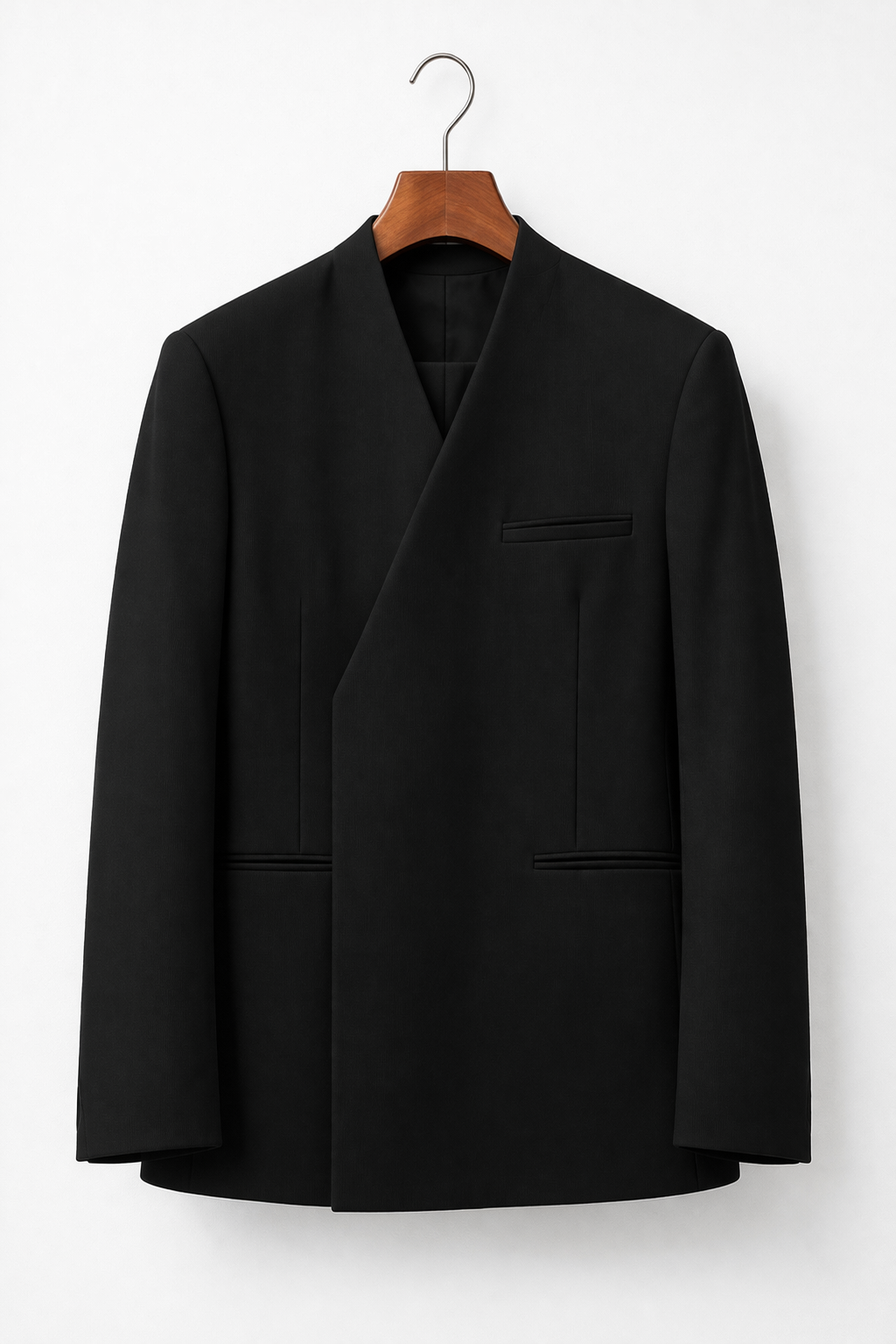 Abito Collarless Nero