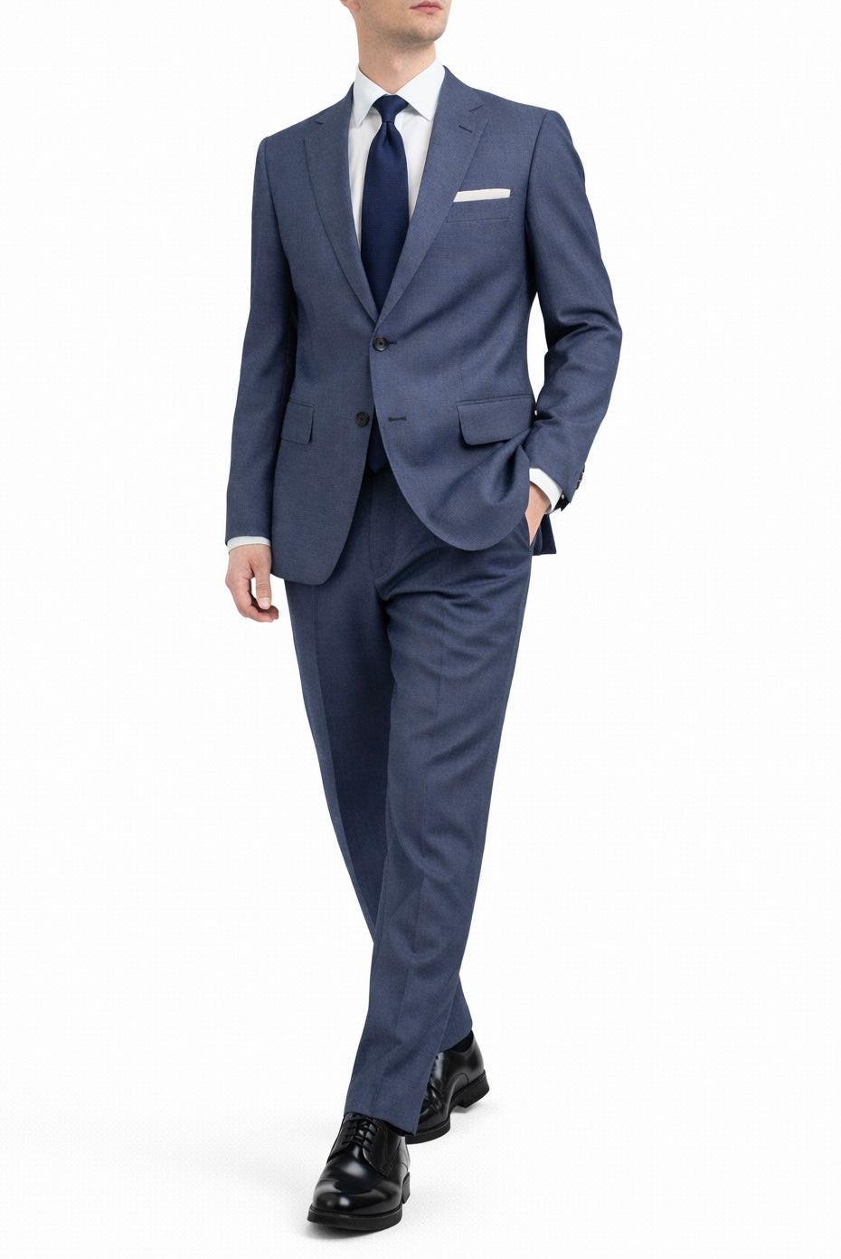 Abito bird's eye denim