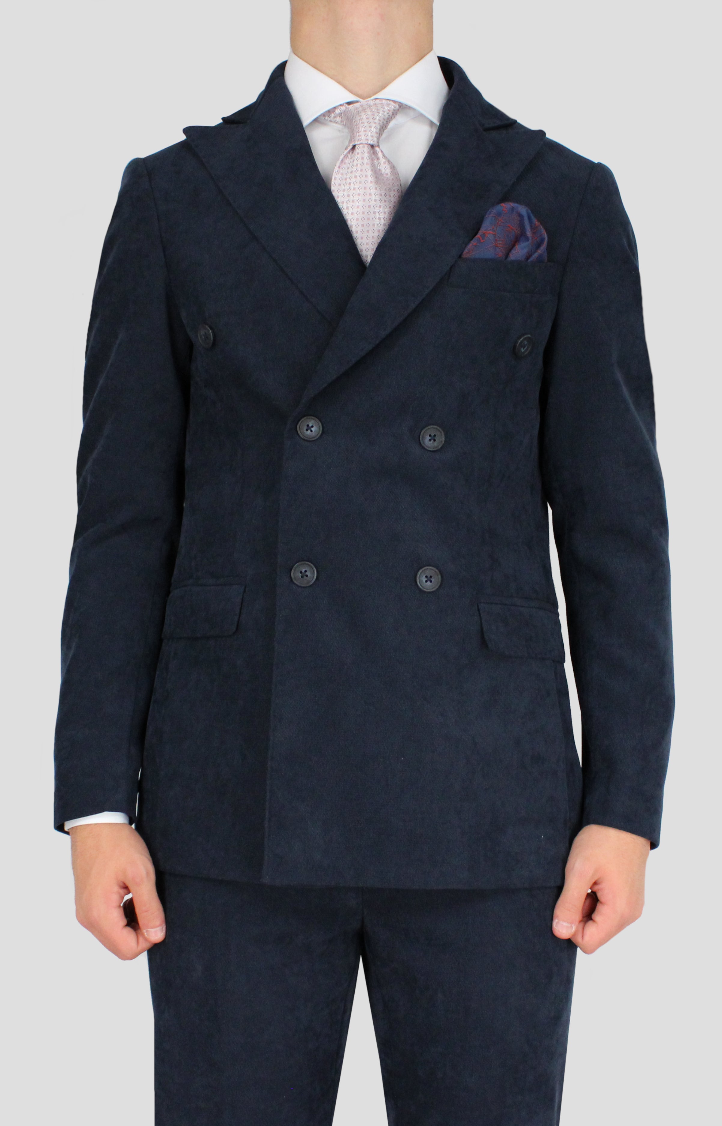Giacca Velluto Rasè Navy