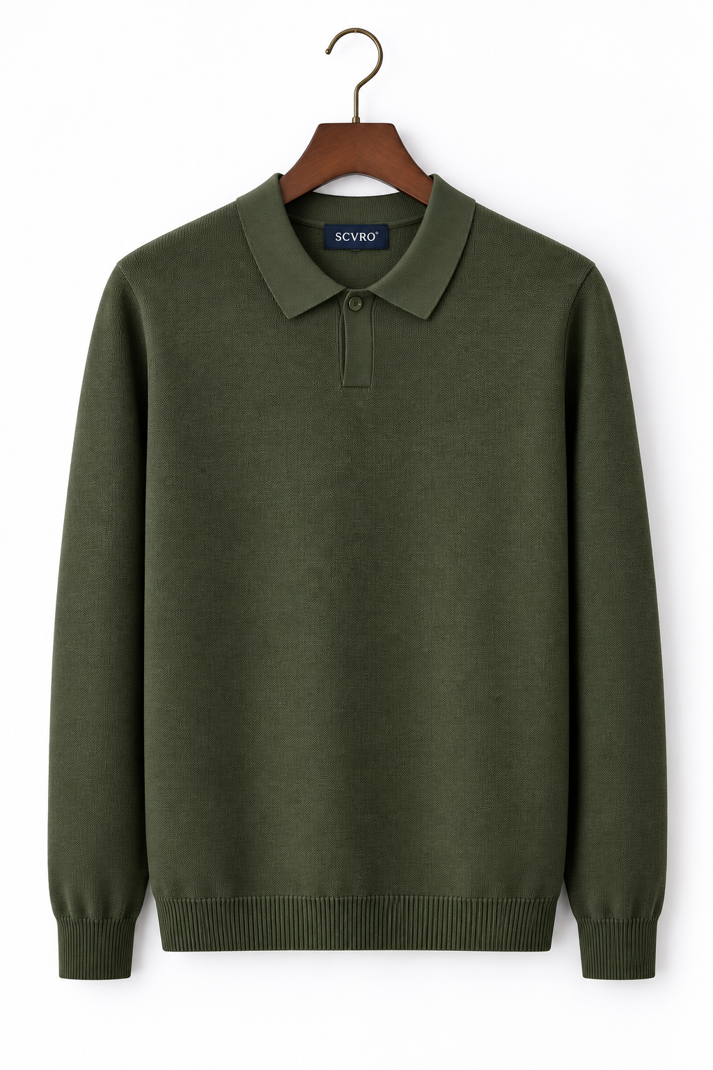 Polo lana rasata