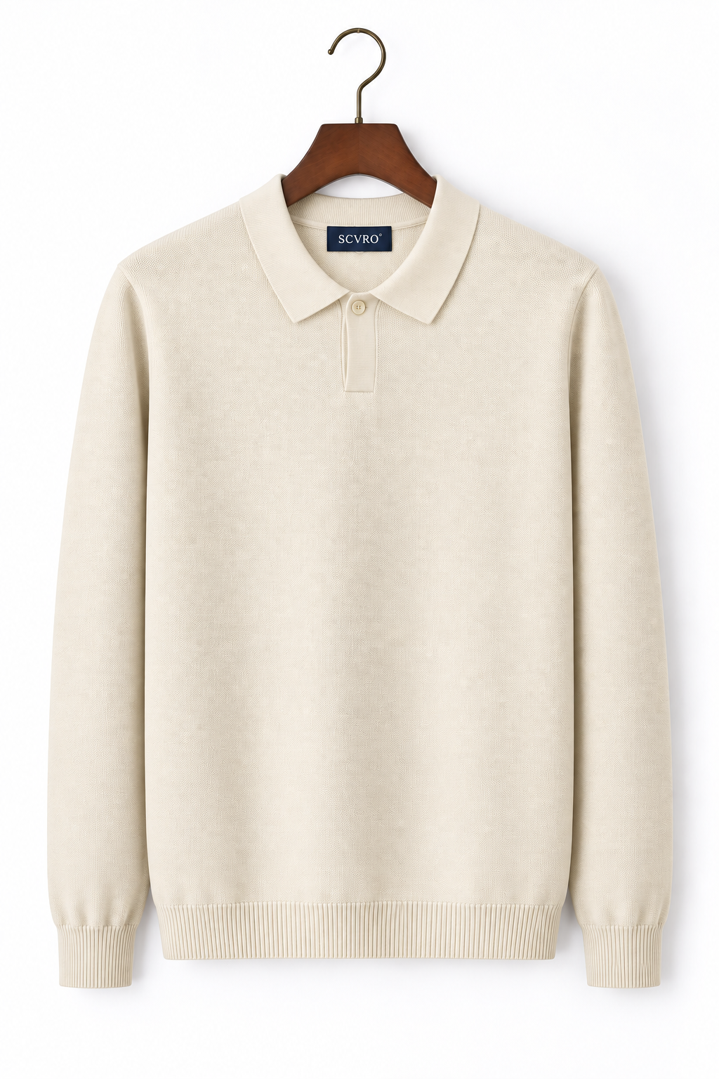 Polo lana rasata