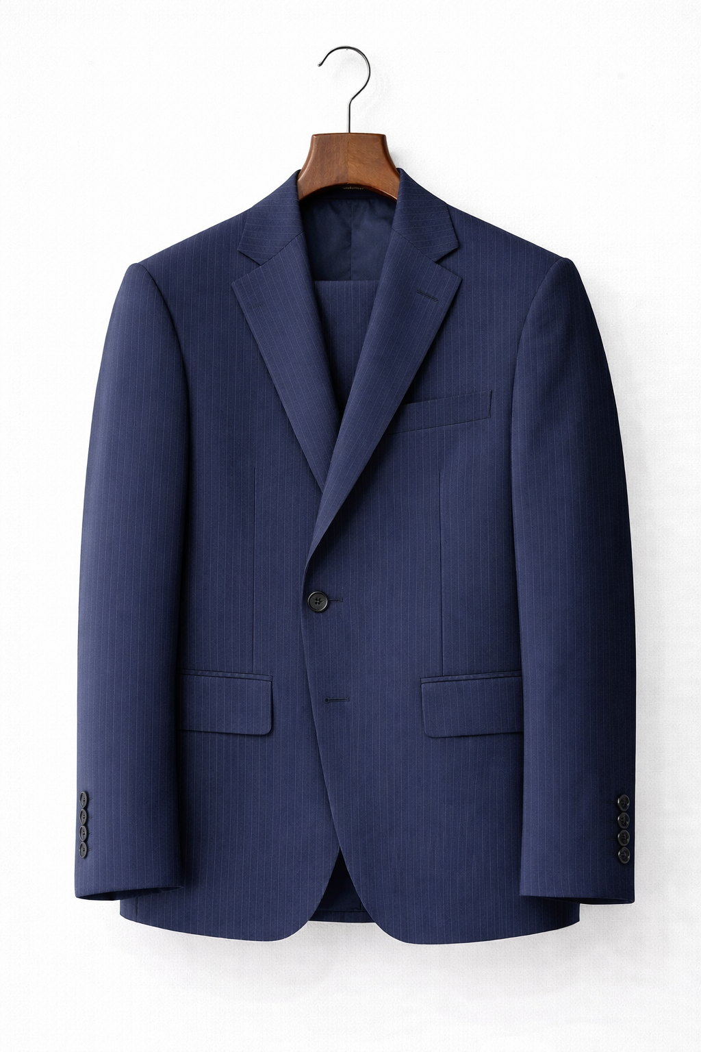 Abito Gessato Navy
