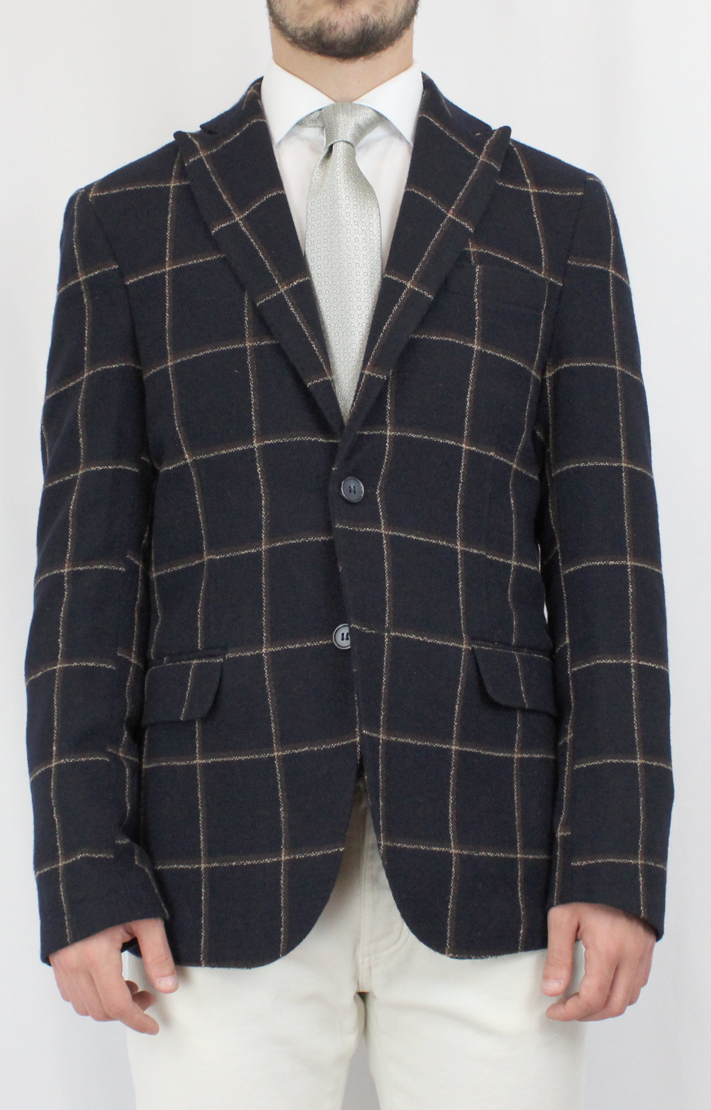 Giacca Quadri Navy