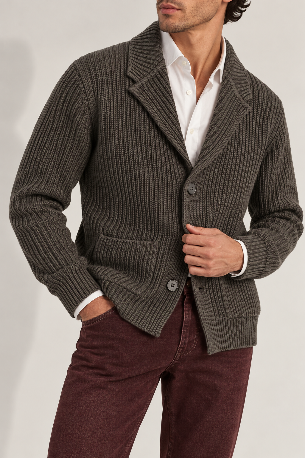 Blazer Maglia I26 Grigio