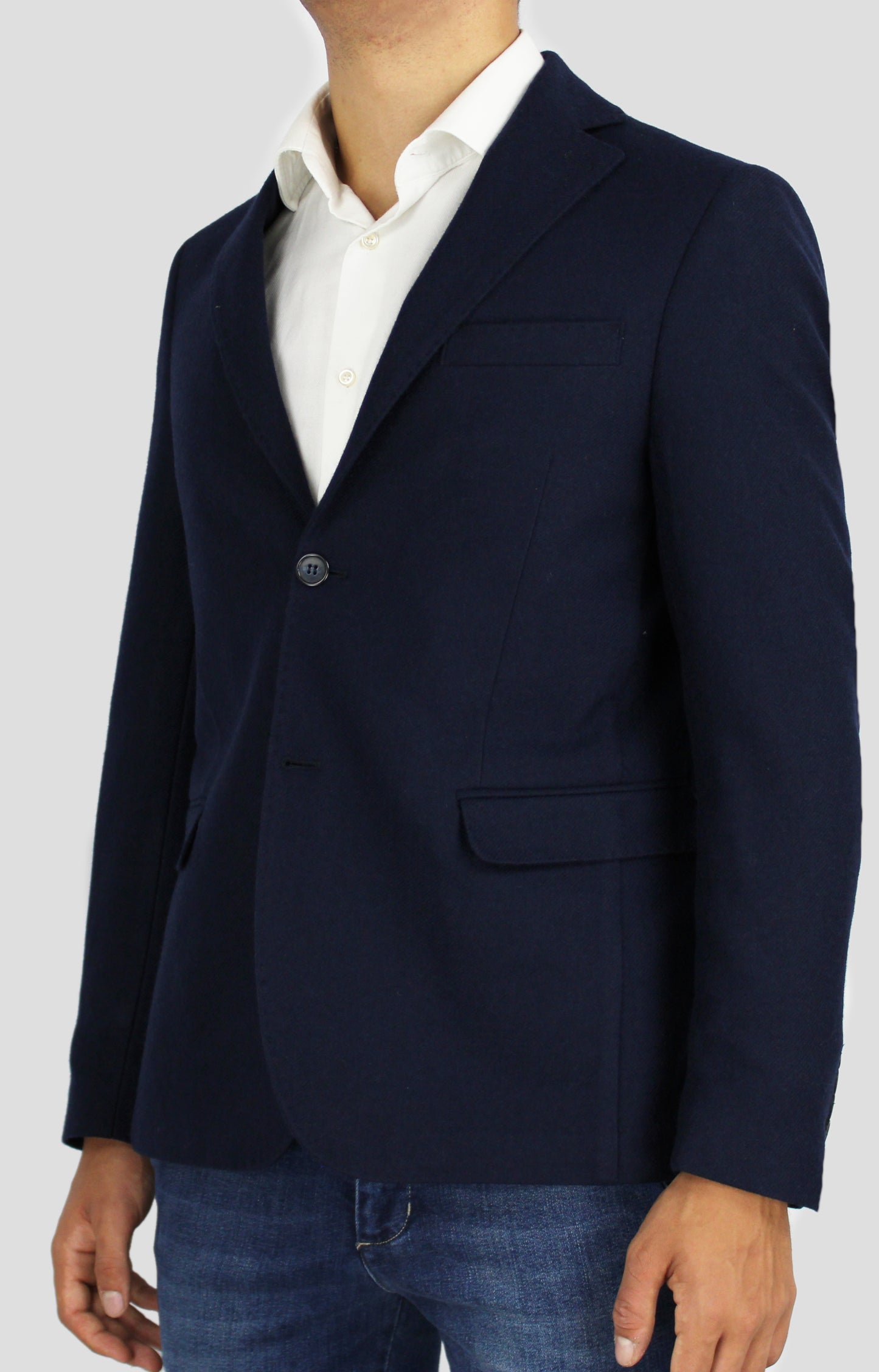 Giacca Lana Navy