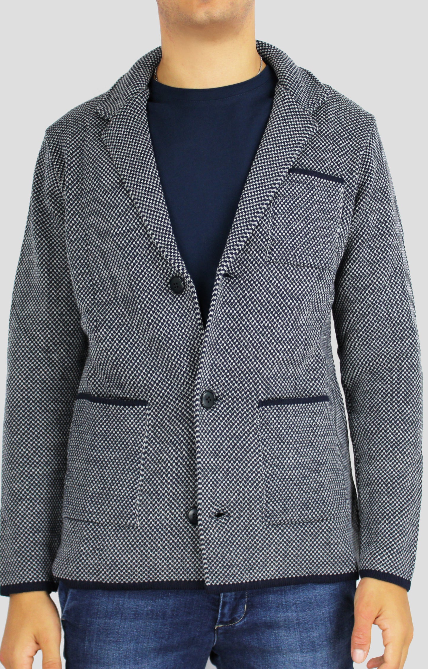 Blazer Maglia Bicolore