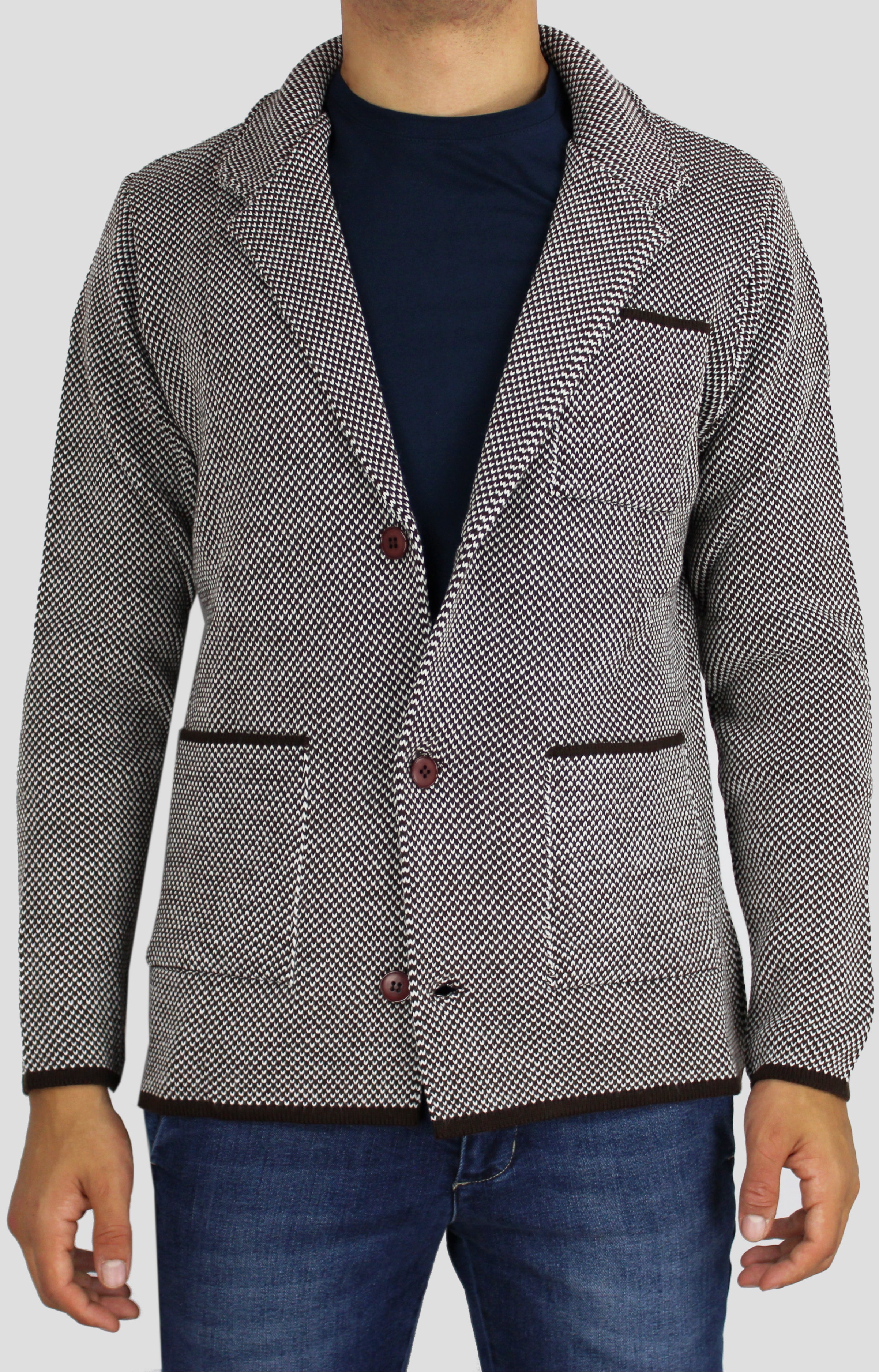 Blazer Maglia Bicolore