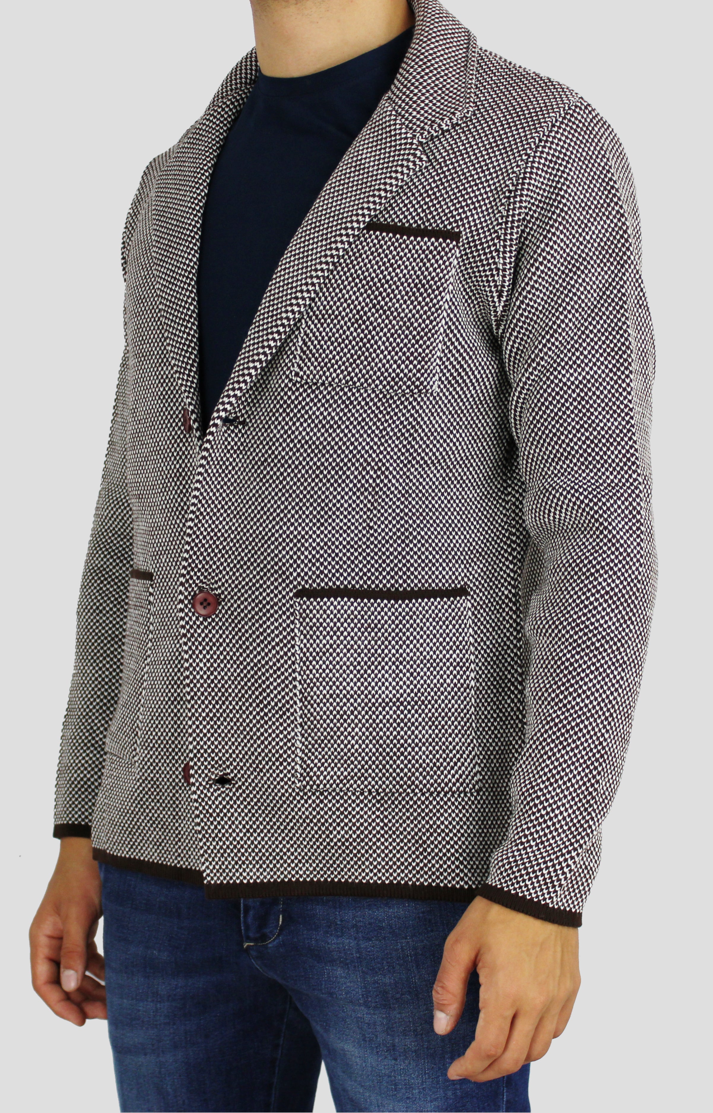 Blazer Maglia Bicolore