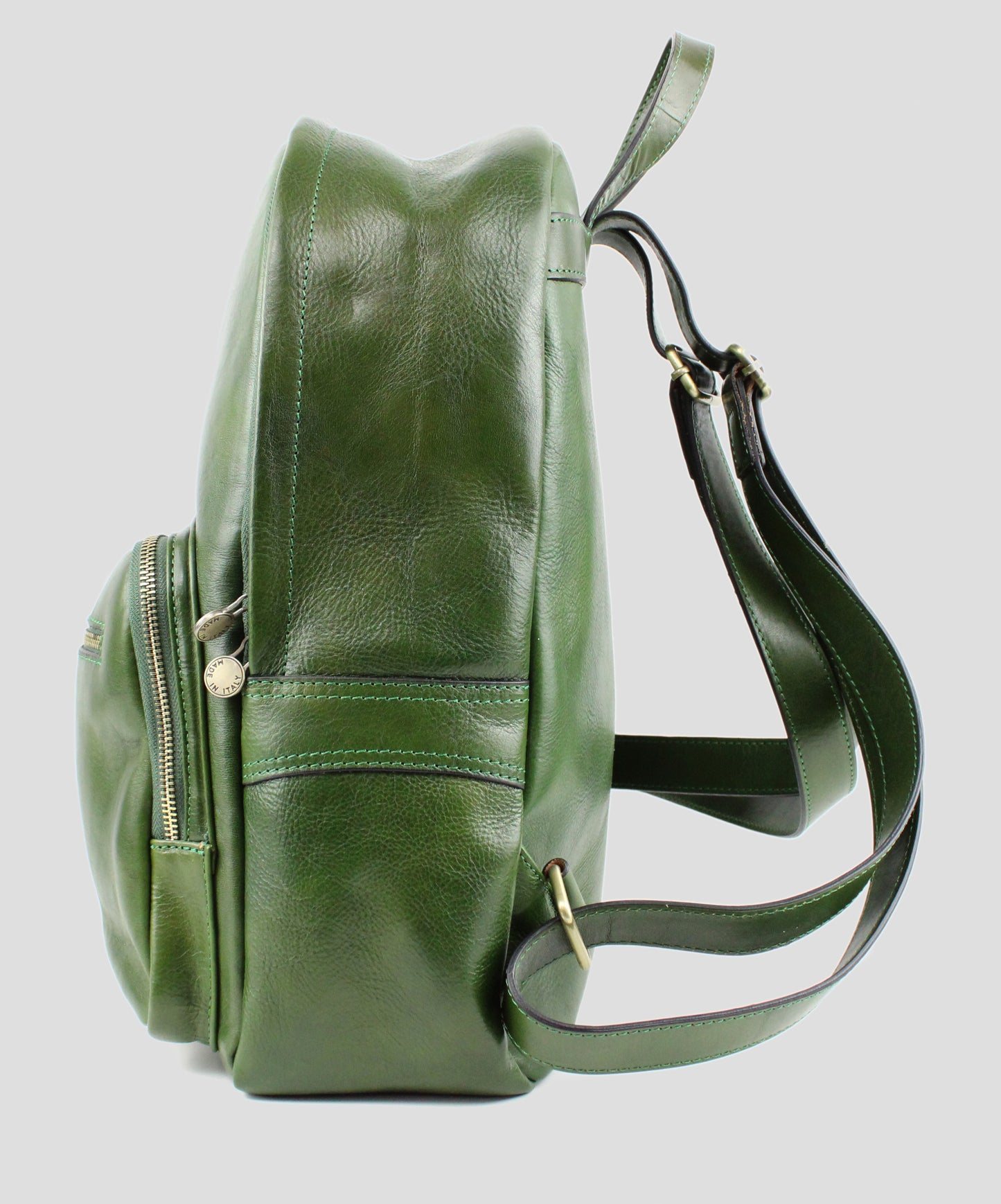 Zaino Vera Pelle Verde