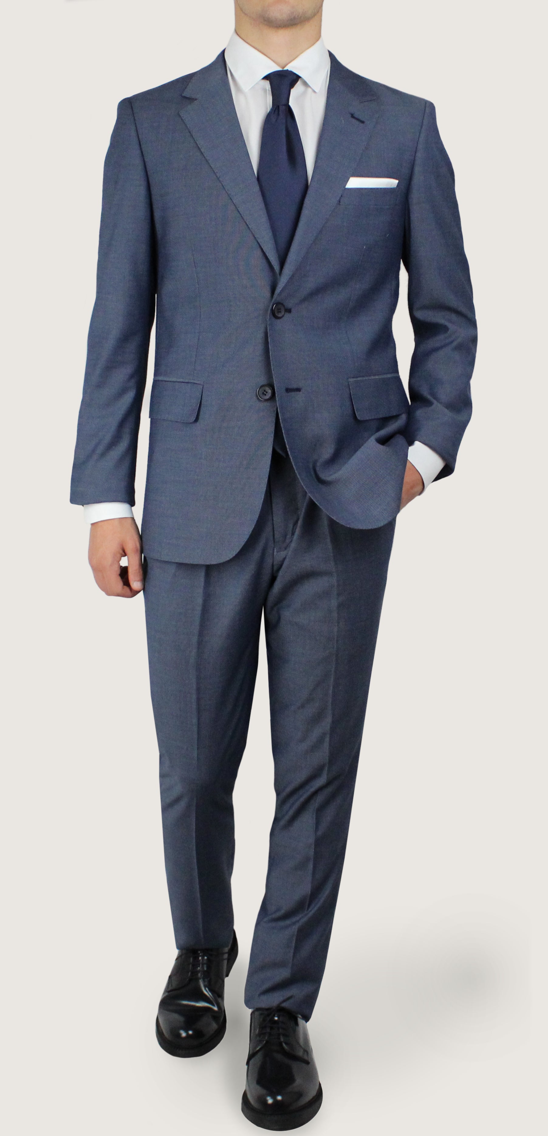 Abito bird's eye denim