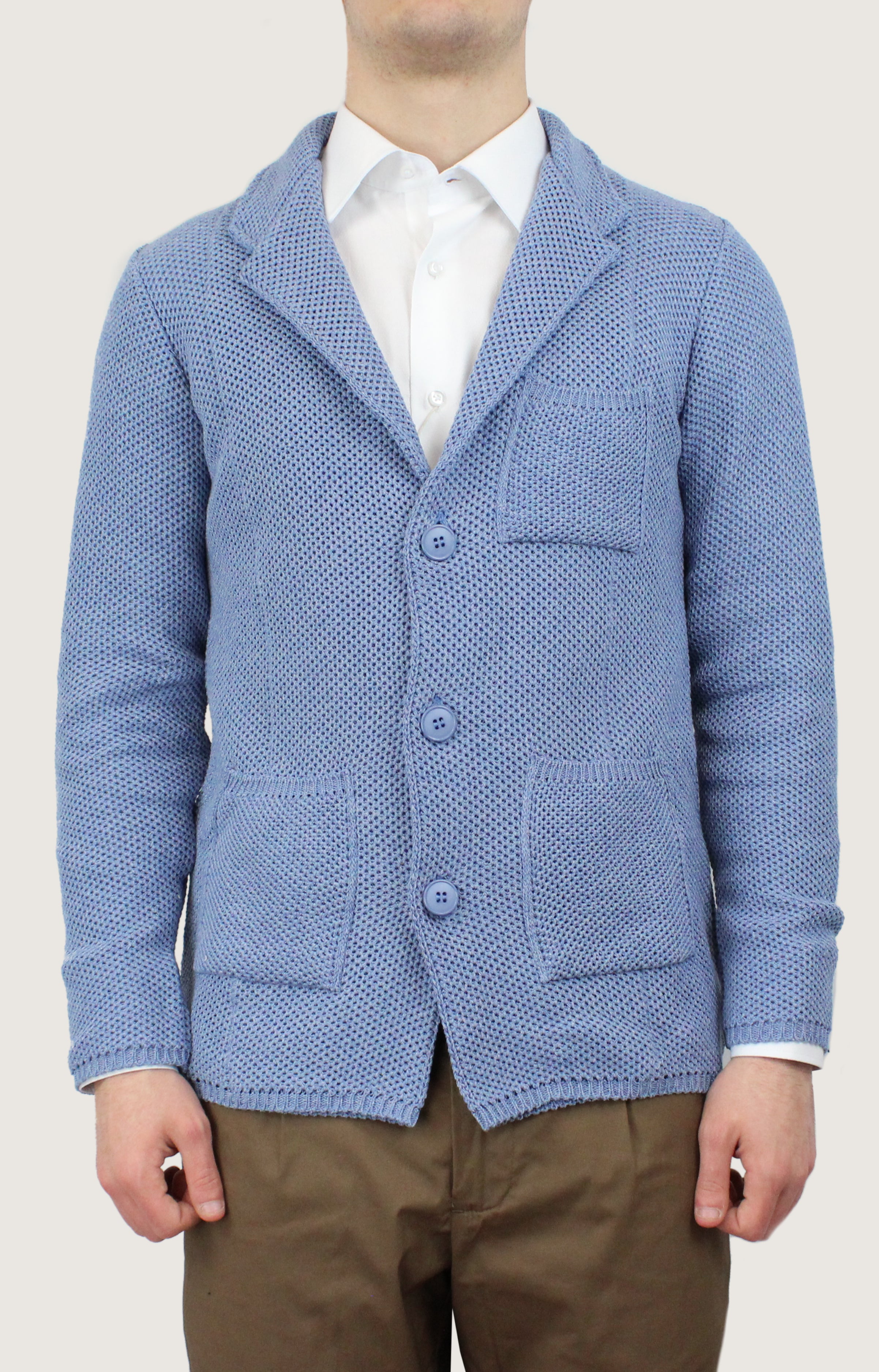 Blazer maglia traforato