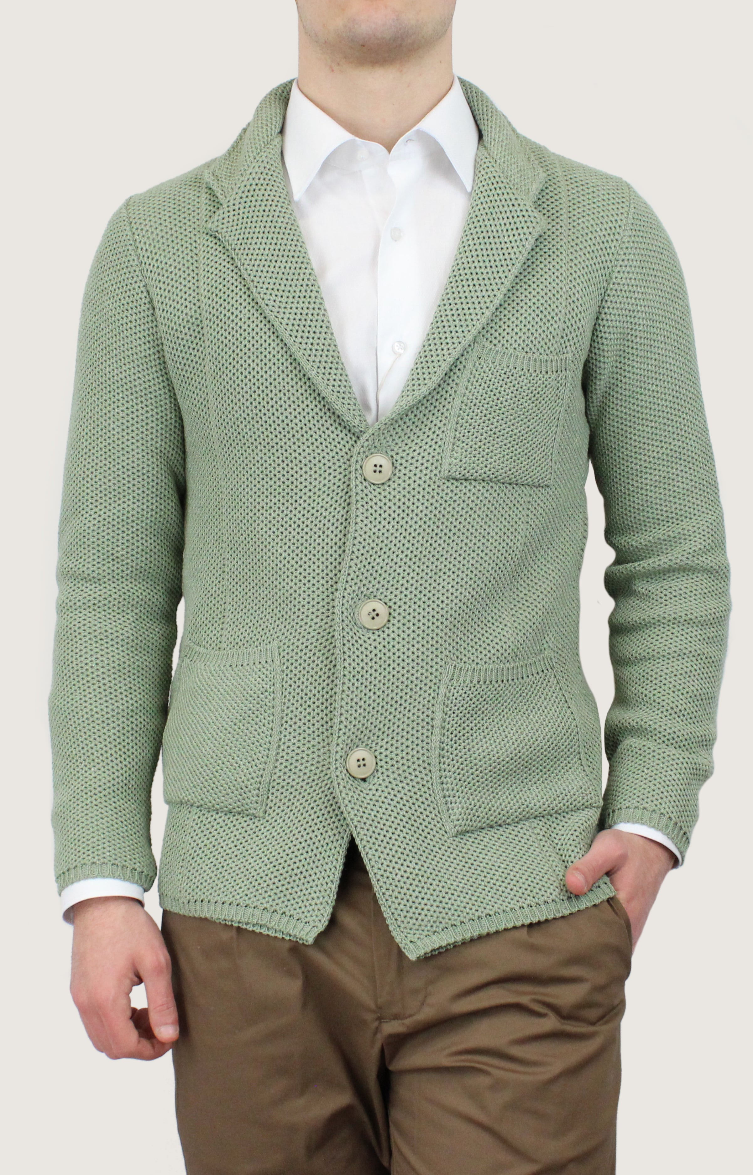 Blazer maglia traforato