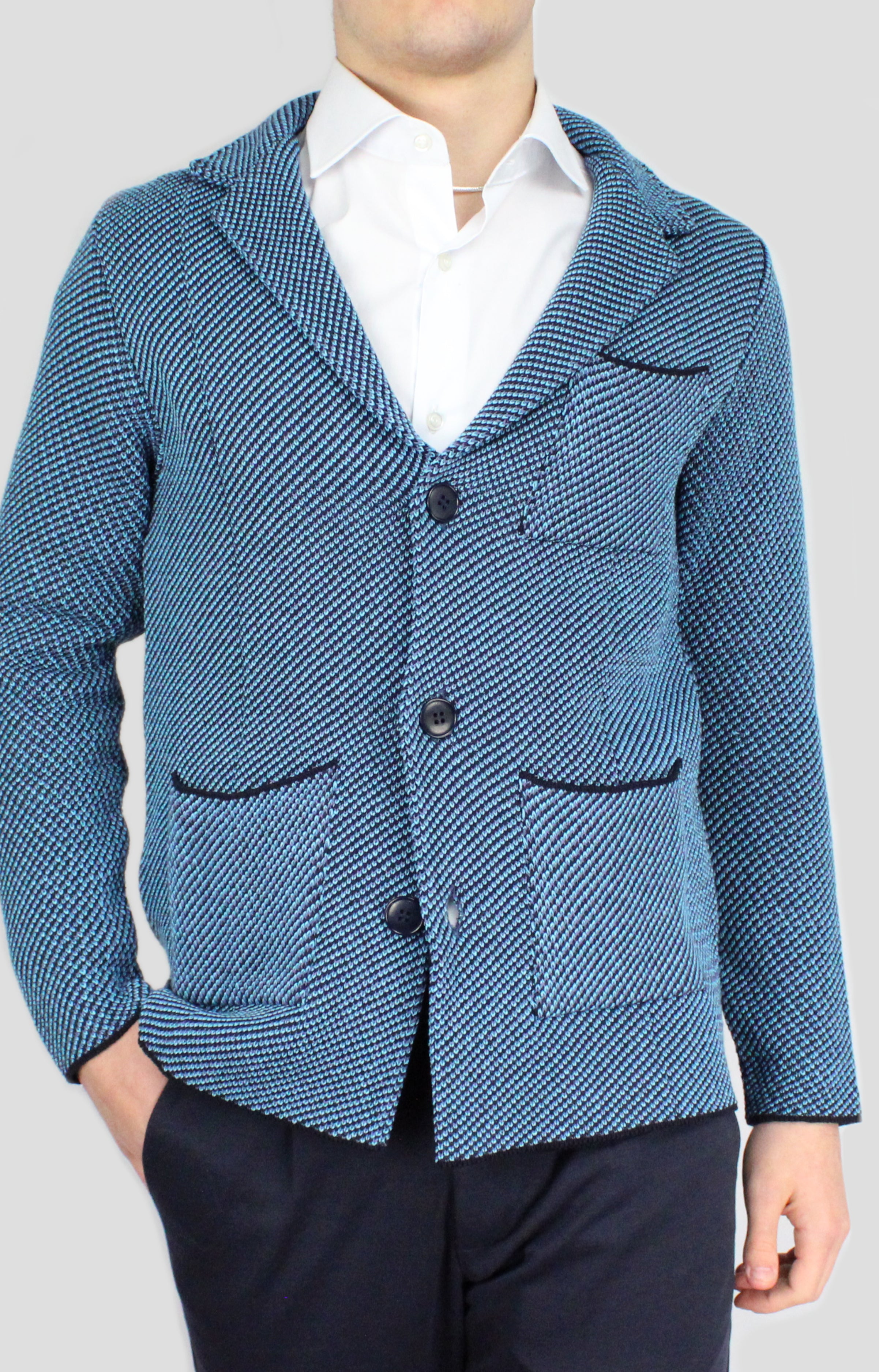 Blazer Tricromia Blu