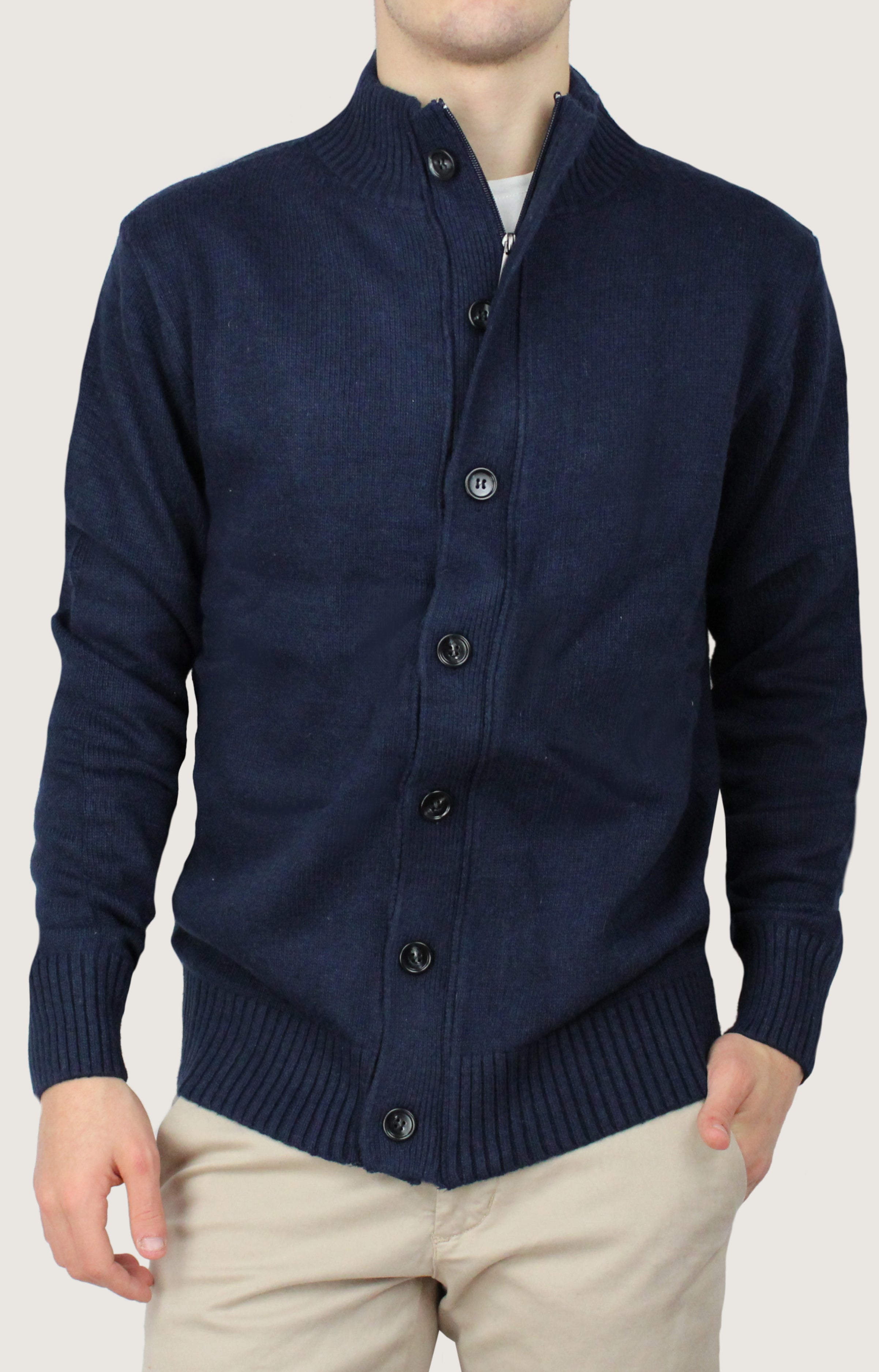 Cardigan Collo Alto