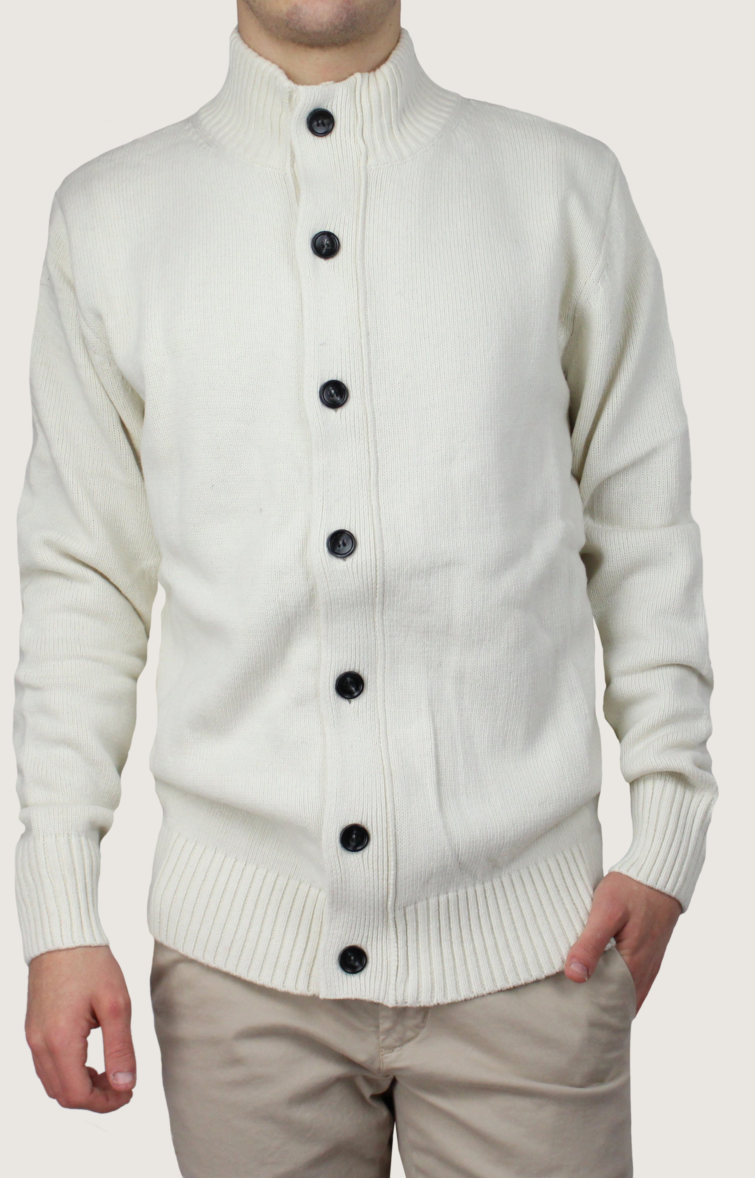 Cardigan Collo Alto