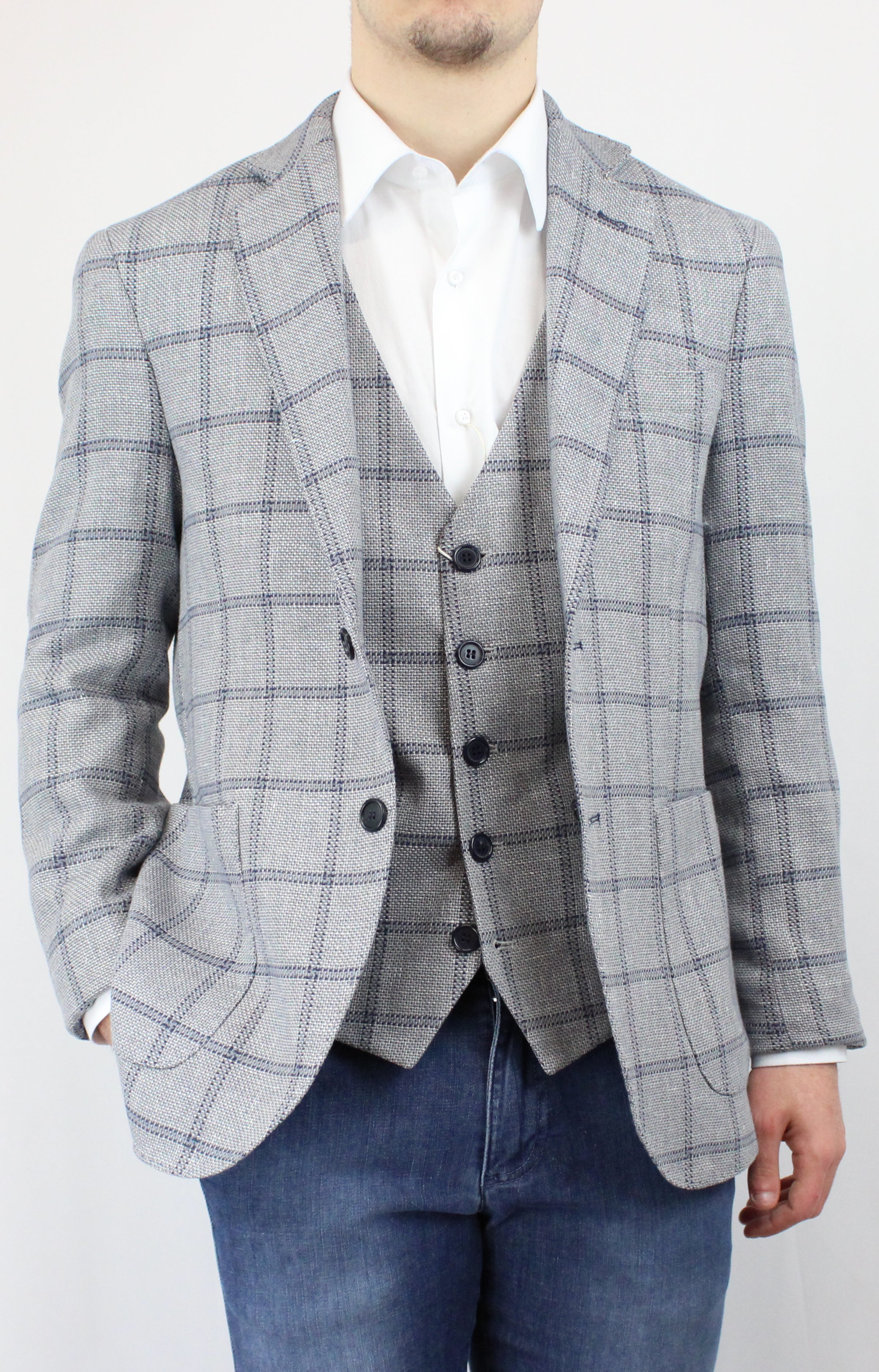 Giacca Check Armaturata