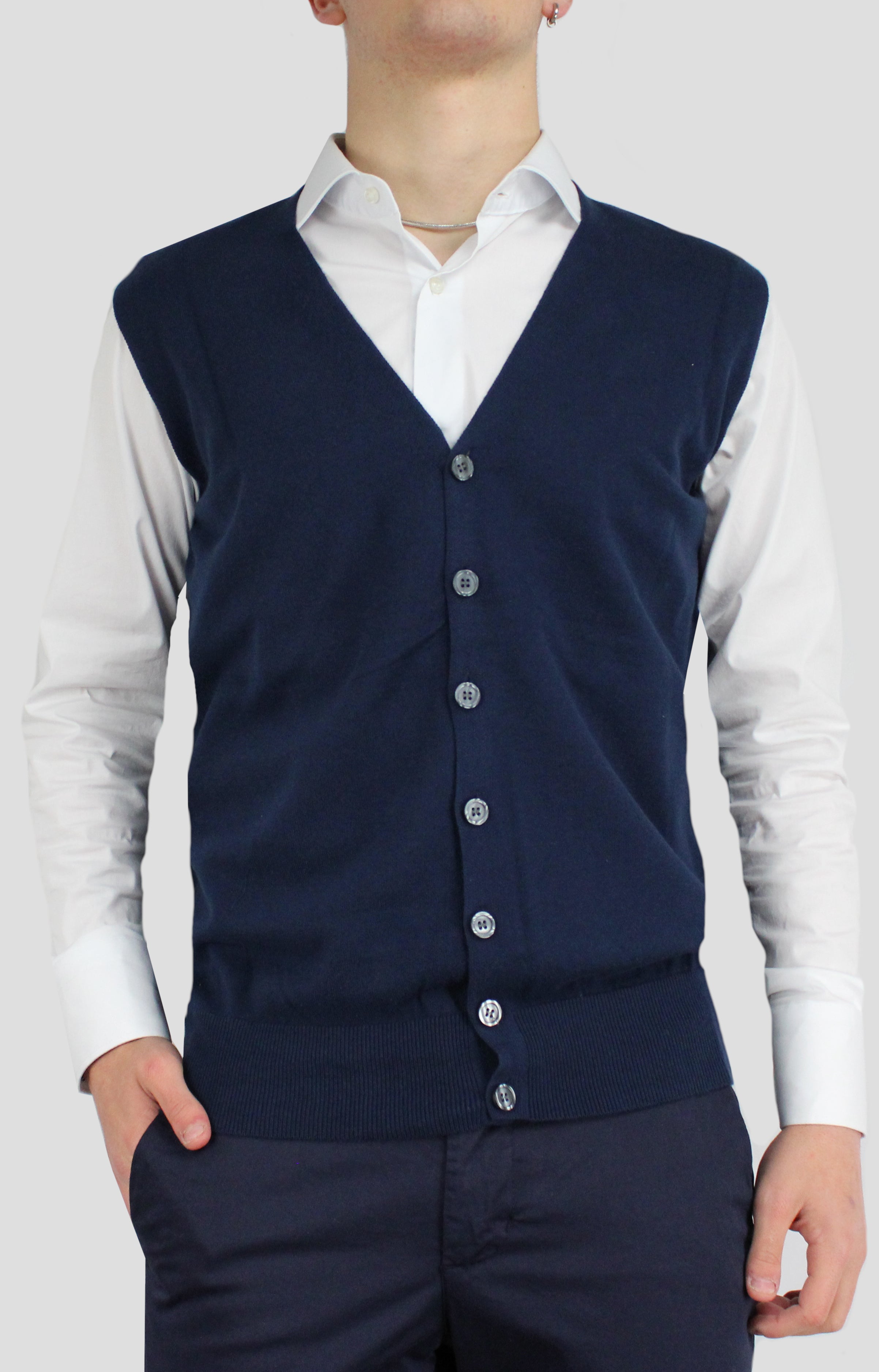 Gilet con bottoni