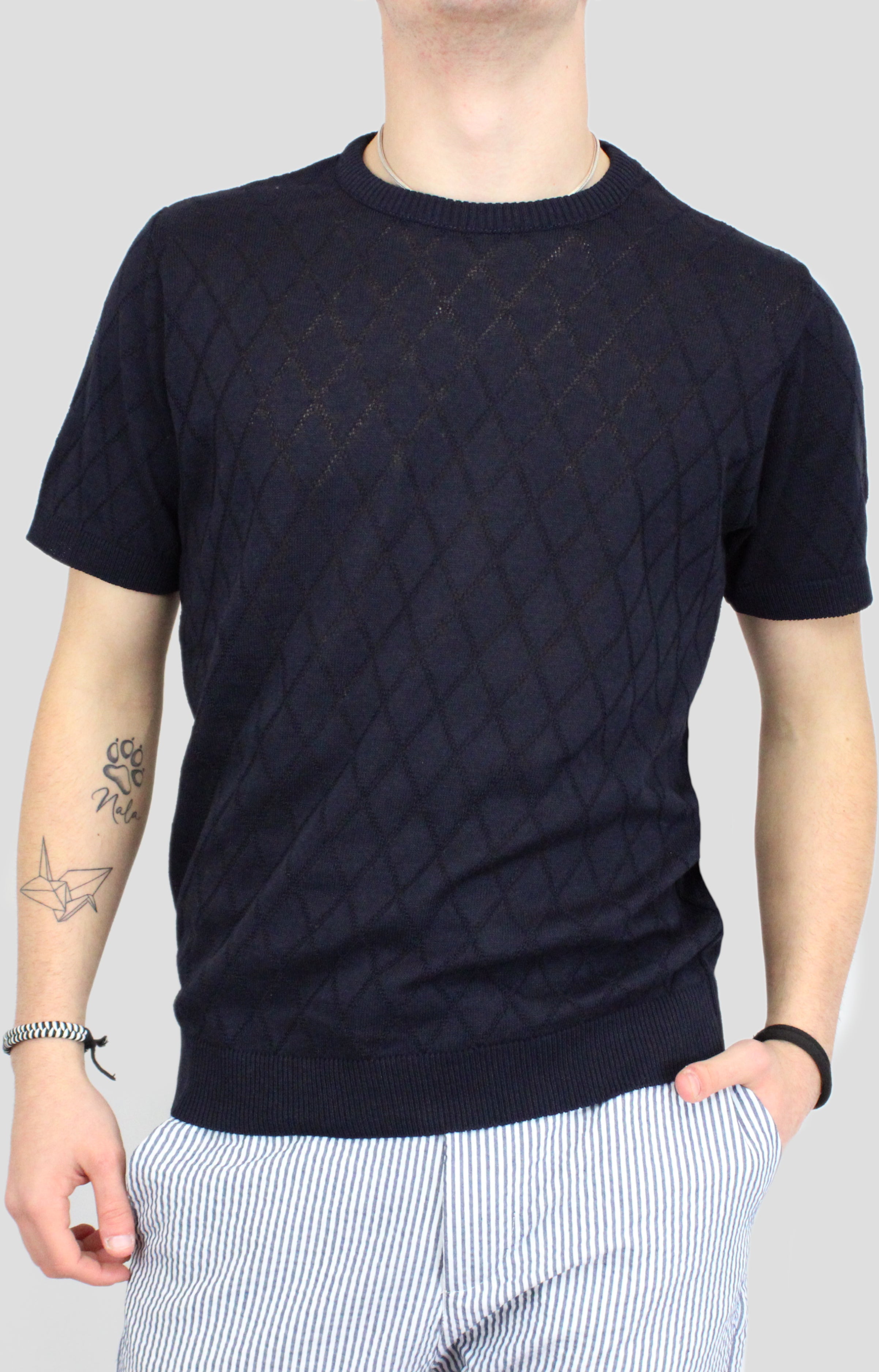 T-shirt filo losanghe
