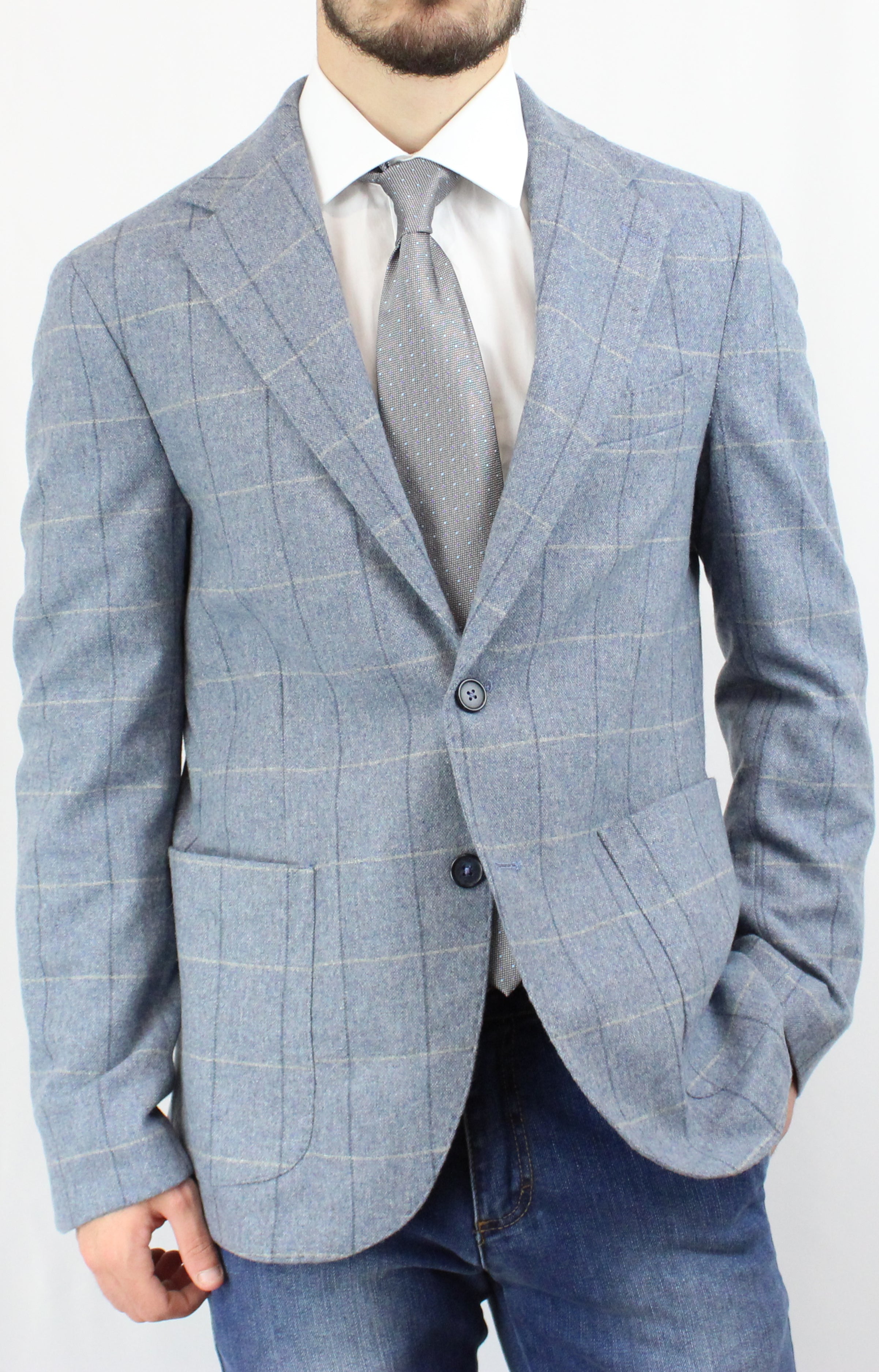 Giacca Windowpane