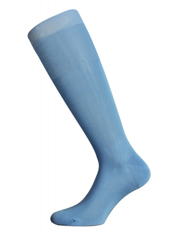 Sky blue Scottish thread sock